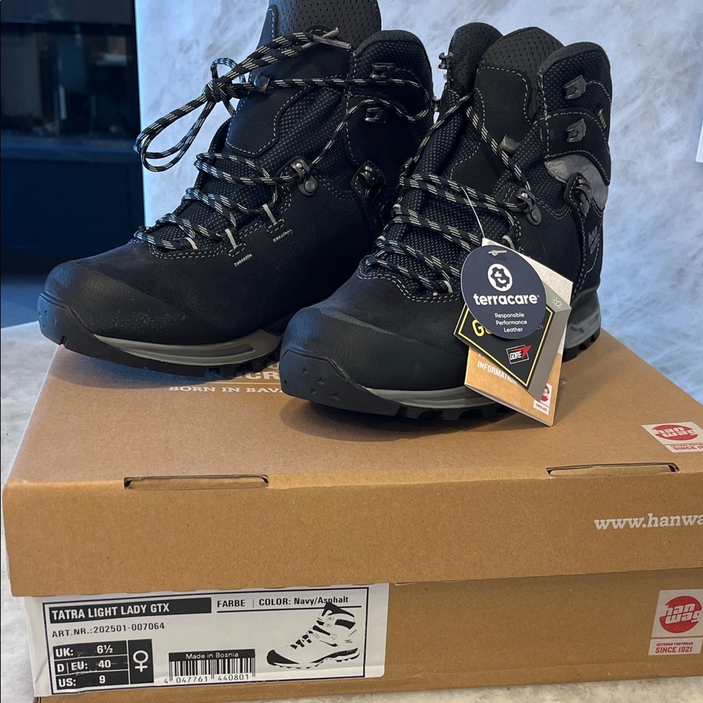 Women's Tatra Light GTX Black Lace Up Boots